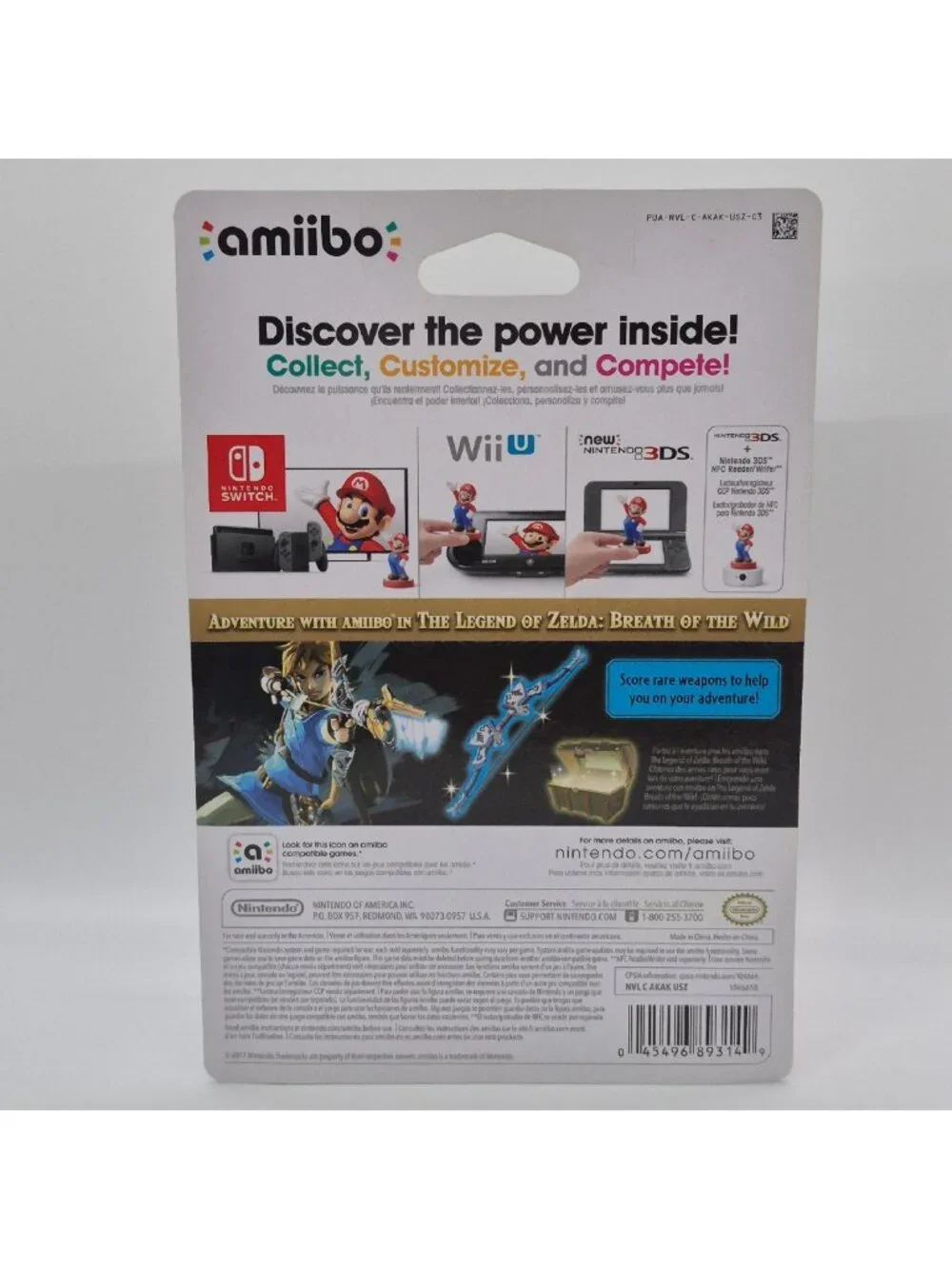 Link Archer amiibo The Legend of Zelda Breath of the Wild Brand New Sealed